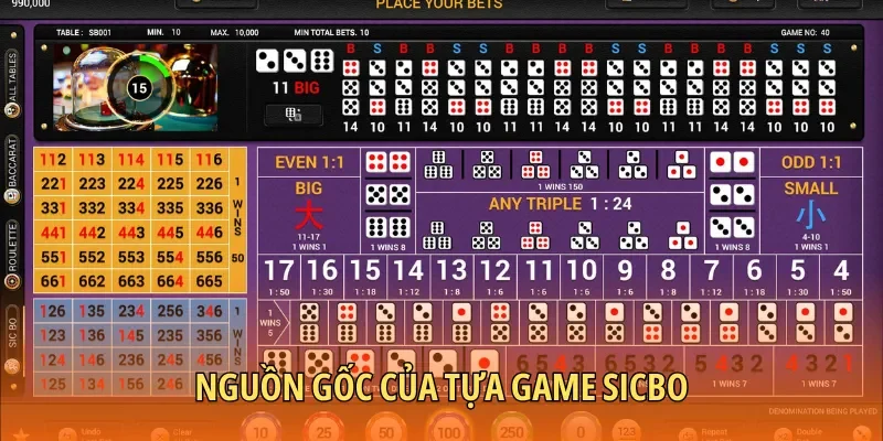 Thông tin nguồn gốc tựa game Sicbo dành cho hội viên